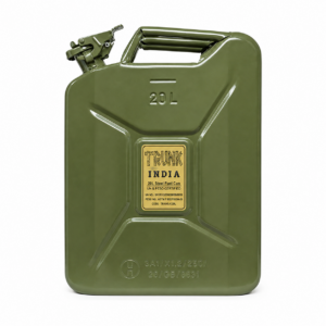 20 Litre Petrol & Diesel Jerry Can - Military Green Metal Fuel Can