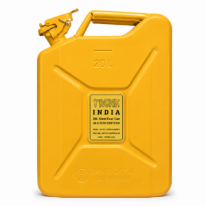 20 Litre Petrol & Diesel Jerry Can - Yellow Metal Fuel Can